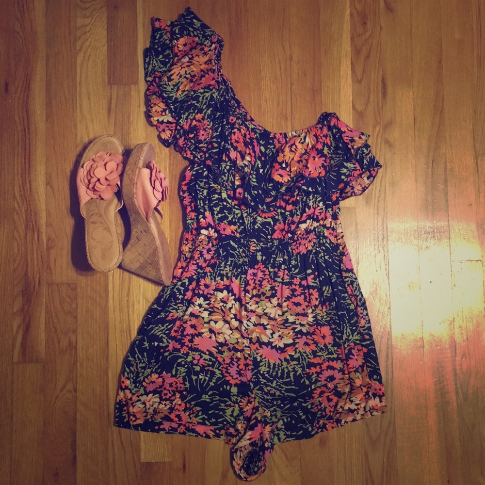 Asymmetrical Romper with Pockets